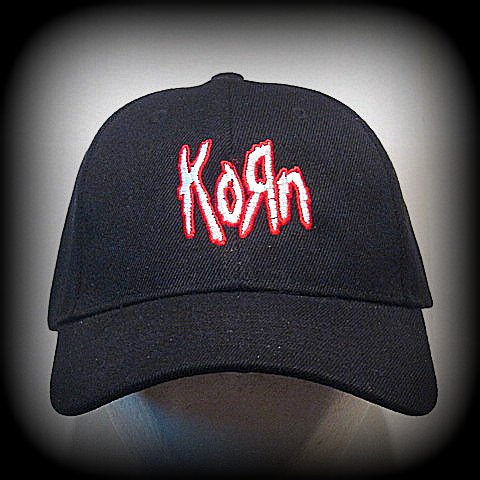 KORN - Logo Cap- Adjustable Velcro Back One Size Fits All